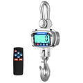 Digital Crane Scale 11000 lbs/5000kg/5T Measurable Temperature and Humidity Industrial Heavy Duty Hanging Scale with Remote Control LCD Screen for Construction, Factory, Farm(Silver)