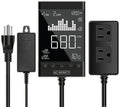 AC Infinity CO2 Controller, Smart Outlet Carbon Dioxide Monitor, Two-Plug System Best Fit with CO2 Regulators and Inline Exhaust Fans, Adjusts CO2 for Grow Tents, Grow Rooms, Greenhouses