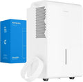 hOmeLabs Dehumidifier for Home, Office, Basements with Powerful Moisture Removal, Humidity Control, Auto Shut-off, Quiet Operation - 7,500 Sq Ft Wi-Fi with Pump (50 Pint MAX 120 Pint at 95°F, 90% RH)