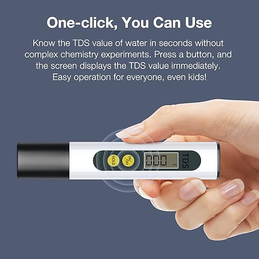Tds Meter Digital Water Tester - Affordable & Reliable Water Testing Kits for Drinking Water - 0-9990ppm - 1s Get Accurate Reasult for Home, Well, Tap Water Quality Test and More!