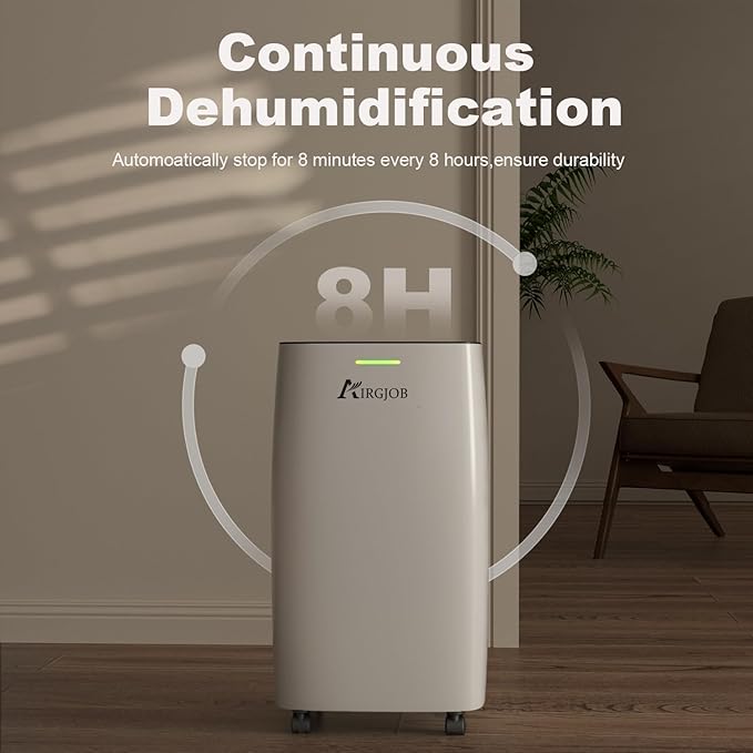32-Pint Dehumidifier for Basement and Large Room - 2000 Sq. Ft, Quiet Dehumidifier for Large Capacity Room Home Bathroom Basements - Auto Continuous Drain Remove Moisture with Child Lock