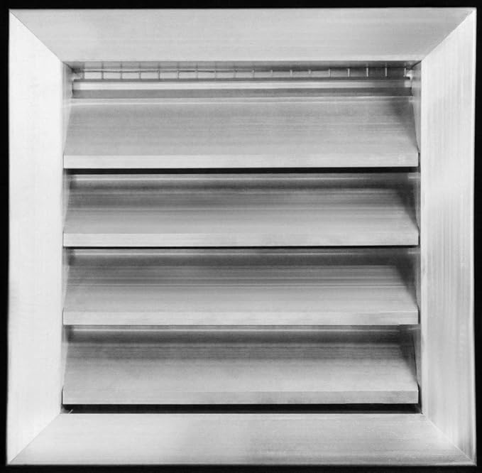 HVAC Premium 10"W x 8"H Aluminum Exterior Gable Louver Vent for Walls & Crawlspace - Weather-Resistant Air Grille with Screen Mesh - [Outer Dimensions 11.75"W x 9.75"H]