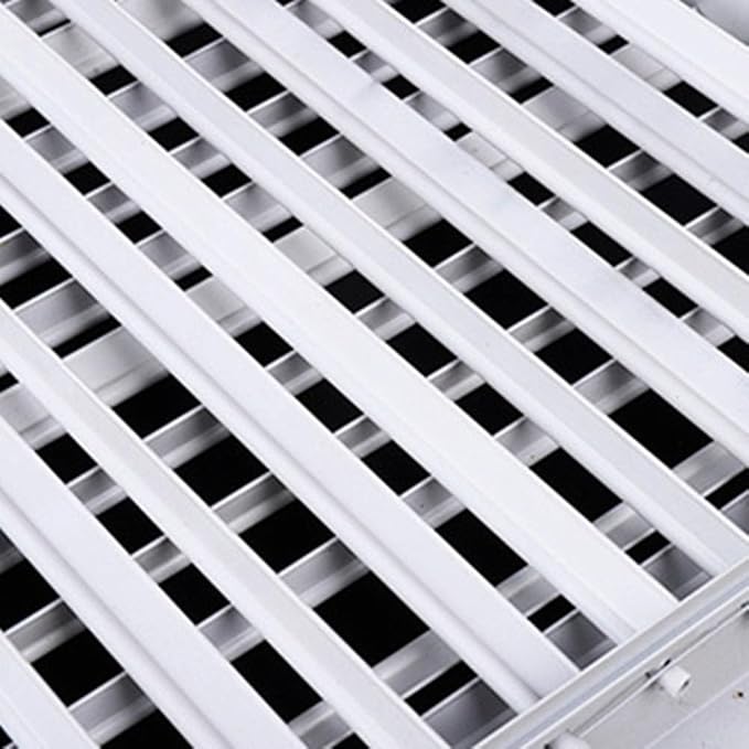 Easily Maintainable Double Layered Louver Outlet Crafted From Strong Galvanized Iron And Aluminum Frame (200 * 200mm)