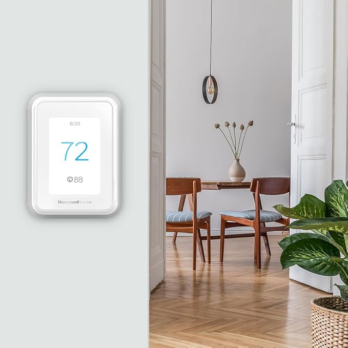 Honeywell Home T9 WIFI Smart Thermostat, Smart Room Sensor Ready, Touchscreen Display, Alexa and Google Assist