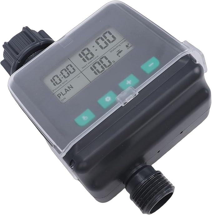 banapoy Sprinkler Timer, Automatic Drip Irrigation Controller System, Programmable Outdoor Garden Hose Water Timer, for Lawn Yard Garden Watering, 1 Outlet