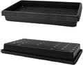 RooTrimmer Plant Growing Nursery, Standard 1020 Trays Plastic Sturdy Farmer Self Seedling Tray for Microgreens Indoor Nursery Pots Transplantation (5-Pack, 21.6"×11.2", 2.52" Deep, no Holes)