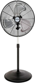 Hurricane Pro High-Velocity Oscillating Metal Stand Fan w/ 3-Speed Setting, 20" - Heavy-Duty Cooling Pedestal Unit w/ 4500 CFM, Adjustable Tilt & Height for Home, Garage, Gym & Workshop