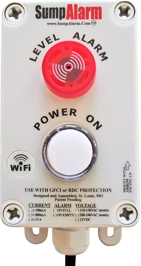 Wireless (Wifi) In/Outdoor Sump Pump/High Water Alarm - Contacts you by voice e-mail and text before you have a problem.