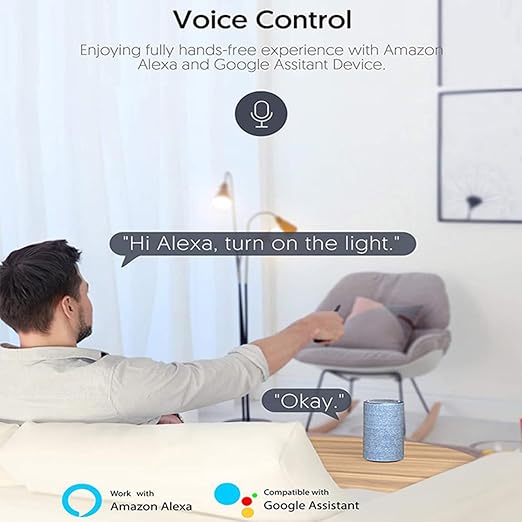 Smart WiFi Wireless Relay Switch Module, Tuya 1CH AC/DC 7-32V/ USB 5V Smart Life Remote Control, Dry Contact Momentry Switch Compatible with Alexa and Google Home