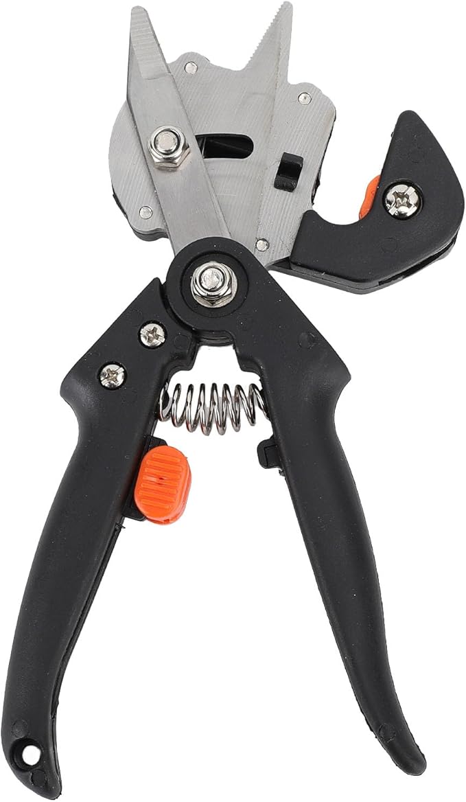 Professional Grafting Tool Pruner Kit with Replacement Blades Heavy Duty ABS Garden Grafting Shears for Fruit Trees Plants Vine Cutting 367g Weight