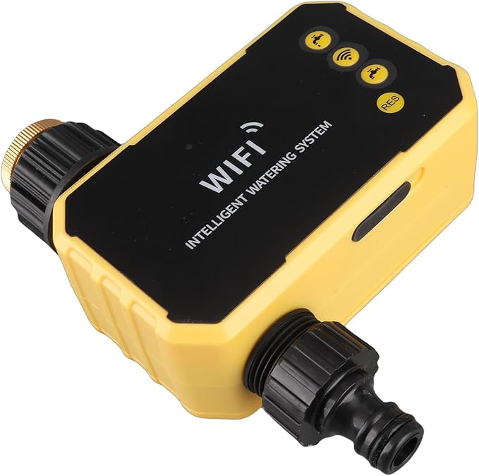 Smart Hose Timer, WiFi Water Timer, Automatic Irrigation Controller with Solar Panel & App Control, Ideal for Garden, Lawn & Yard Drip Irrigation System