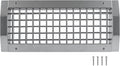 13" x 5" Aluminum Supply/Exhaust Grille for a Round Spiral Duct - Grill Cover with Adjustable Louver Blades - Air HVAC Return Register for Home, Bathroom, Ceiling