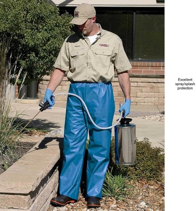 Gempler's Thick Poly-Coated Lightweight Blue Protective Elasticated Pants