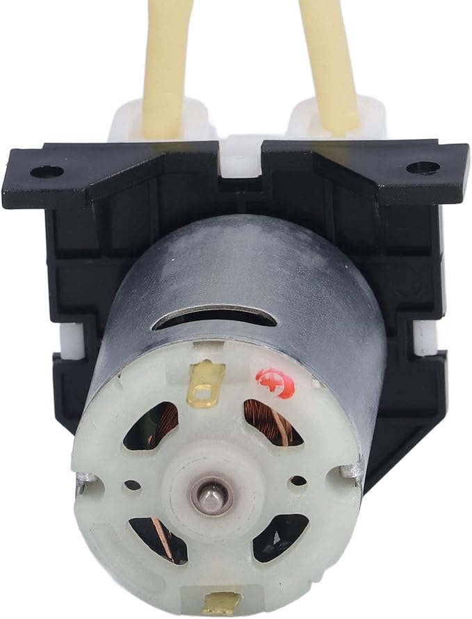 DC Peristaltic Pump, Mini Dosing Self Priming Pump for Biochemical Analysis, Aquarium 12V, Variable Flow Direction with Aluminum Alloy Body, Ideal for Lab Experiments and Smart Hom