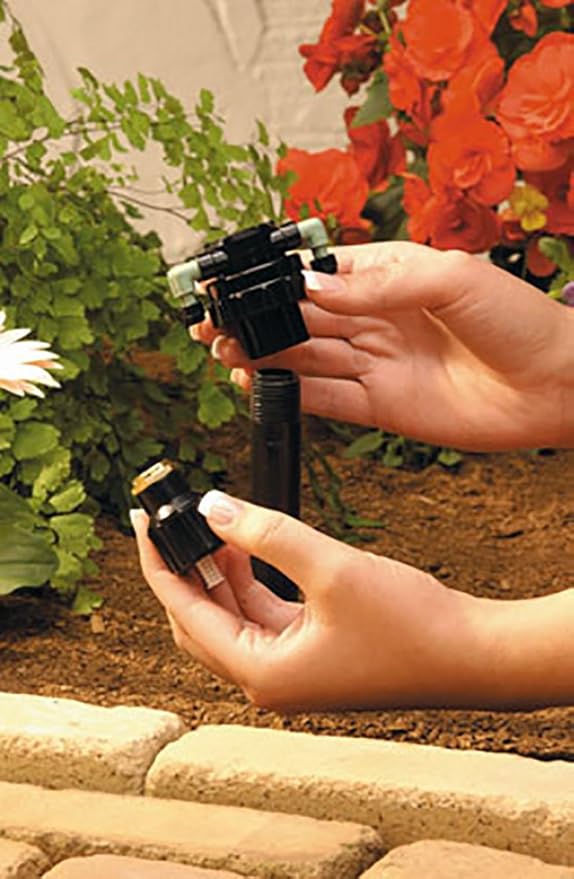 Orbit 20-Pack 67005 4-Port Drip Irrigation Manifold for 1/4 Inch Tube - Efficient Water Distribution for Your Garden