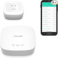 YoLink Smart Home Starter Kit: Hub & Water Leak Sensor 1, LoRa Up to 1/4 Mile Open-Air Range, SMS/Text, Email & Push Notifications, w/Alexa, IFTTT, Home Assistant