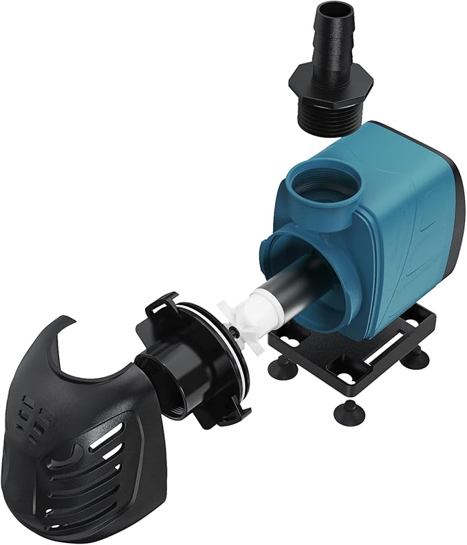 Uniclife Aquarium 550 GPH Submersible and Inline Water Pump 45W 6.5ft High Lift AC 120 V Quiet Compact Return Pump with 6 ft. Power Cord for Fish Tanks Pond Waterfalls Fountains Sumps and Gardens