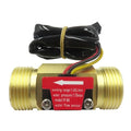 G3/4" Male Thread Brass Water Flow Sensor Switch Hall Effect Liquid Flowmeter Fluidmeter Counter BSP 1-30L/Min（60mm in Total Length）