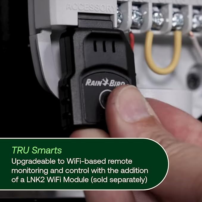Rain Bird TRU8O Program-Based Indoor/Outdoor Irrigation Controller/Timer, WiFi Ready, 8-Zone/Station