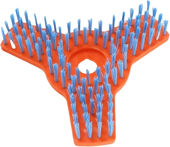 Gralara Lawn Mower Cleaning Brush Mower, Cleaning Tool Nylon Bristles Scrubber Tool for Floor Farm Home Driveway, Electric Lawn Mower, Style B