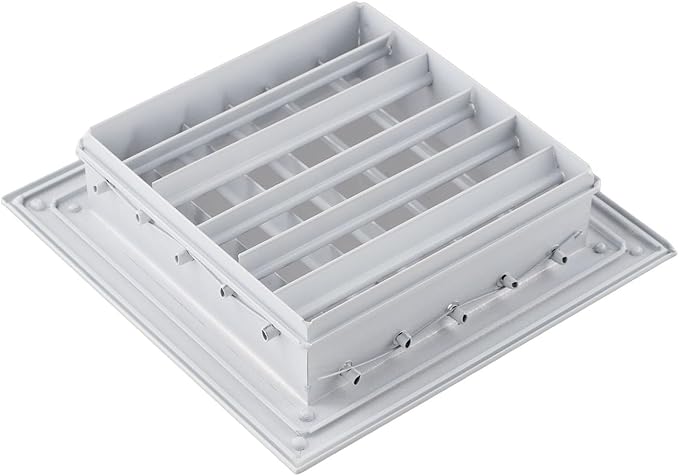 Easily Maintainable Double Layered Louver Outlet Crafted From Strong Galvanized Iron And Aluminum Frame (150 * 150mm)