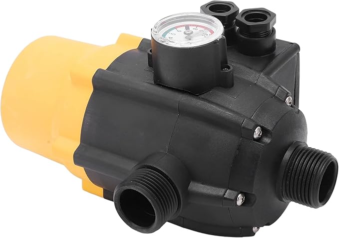 Water Pump Pressure Control Switch Adjustable Electronic Controller Automatic Start Stop for Self Priming Jet Garden Pumps ABS Material IP65 Protection