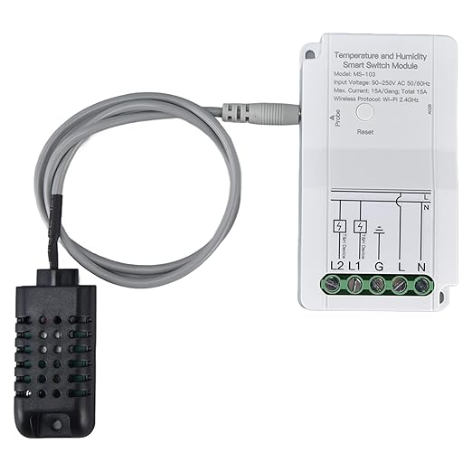 Smart WiFi Temperature Humidity Switch Module Timing APP Remote Control with Probe for Greenhouse for TUYA 90‑250V