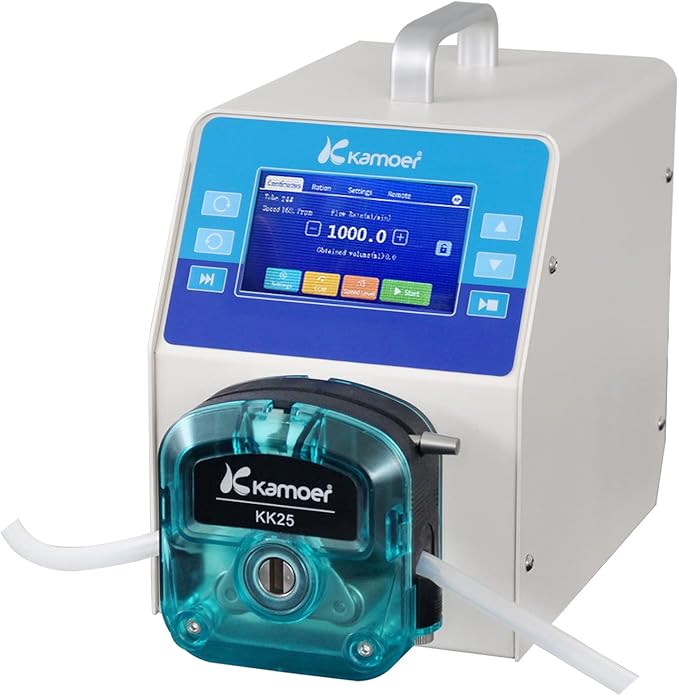 Kamoer High Flow 6L/min Peristaltic Pump Stepper Motor 100V~240V AIP(upgraded by UIP) Intelligent WiFi Variable Speed Liquid Dosing Pump Touch Screen Digital Control