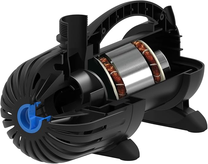 Aquascape AquaSurge PRO 2000-4000 GPH Asynchronous Pump for Ponds, Pondless Waterfalls, and Skimmer Filters, Smart Control Ready | 45009, Black