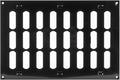 Repa Market 12" x 8" Inch (Outer Dimensions) Black Adjustable Air Vent Cover - Galvanized Steel HVAC Air Vent Register - Heating, Cooling Toe Kick Vent Cover - Wall, Ceiling Return, Intake Air Grille