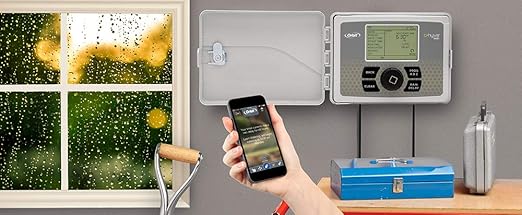 Orbit B-hyve Smart Indoor/Outdoor Sprinkler Controller - 6-Zone - App Controlled Smart Controller with Custom Irrigation Schedules - Weatherproof Multi-Zone Sprinkler System - 57946