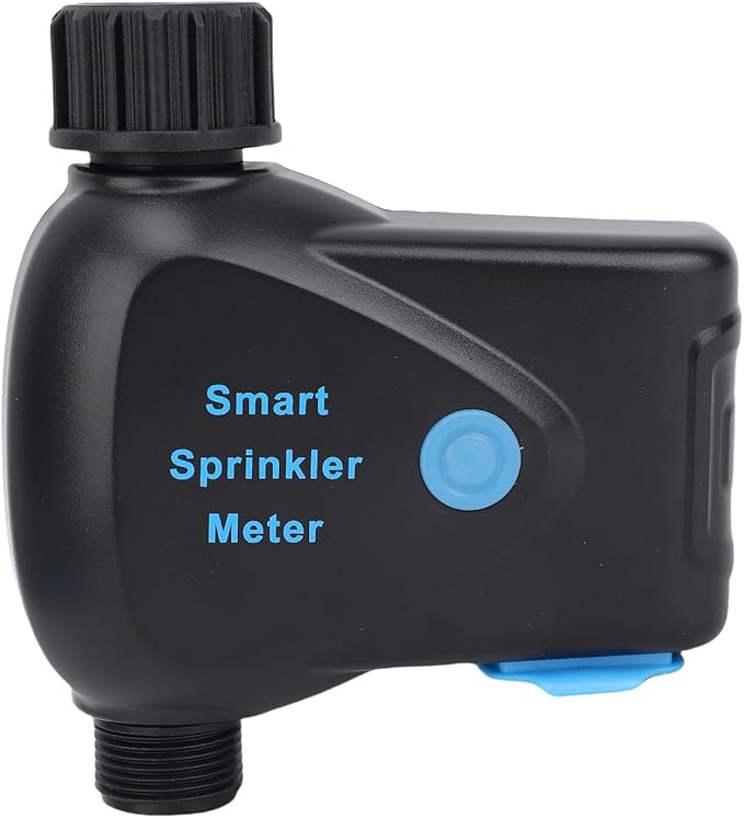 WALFRONT Smart Sprinkler Timer WiFi Outdoor for Garden Hose Irrigation System with App Voice Control, ABS Material, 3.0 Support, BuiltIn Water Meter, Works with Home for Lawn and (BSP)