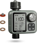 Sprinkler Timer Ourdoor,Digital Pogrammable Hose Timers with Rain Delay/Manual/Automatic Drip Irrigation Controller System,Smart Water Timer for Garden Hose with Large Display for Garden, Lawn, Yard
