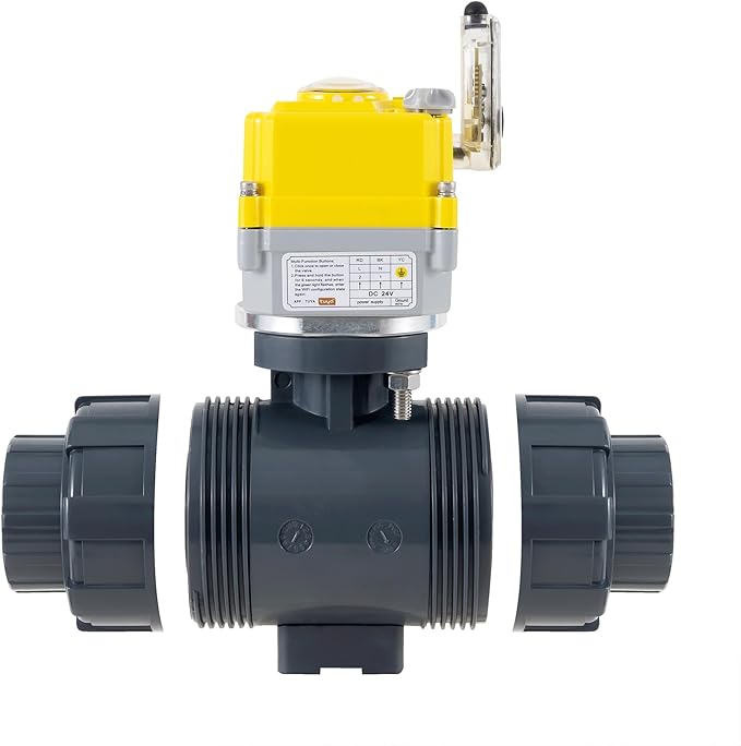 Smart WiFi Water Valve - 2.0-inch Electric Ball Valve with DC24V Actuator/AC110V-230V Power Adapter, TUYA-APP Control, Timed Automatic Shutdown of Home/Industrial Pipes