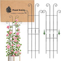 2 Pack 33 inch Plant Trellis for Climbing Plants Outdoor/Indoor, Expandable Large Metal Garden Trellis for Climber Plants, Sturdy Houseplant Support Stakes for Potted Vine Ivy Pothos Monstera