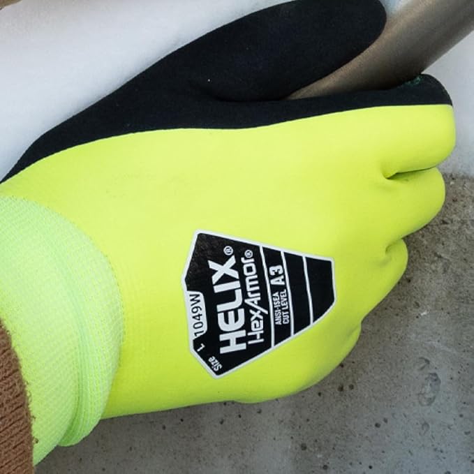 HexArmor Cold Weather Helix Series Gloves | Cut and Puncture Resistant | High-Dexterity | Touchscreen Capable