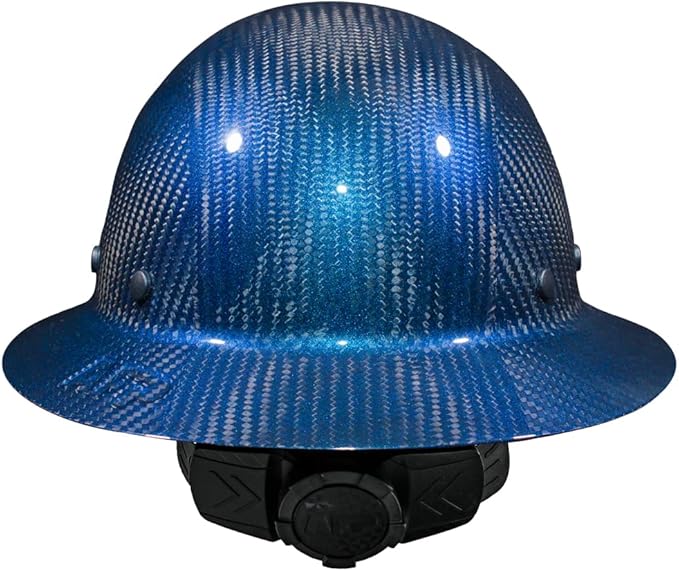 AFP Fiber Full Brim Hard Hat | 6 Point Ratchet Suspension | OSHA & ANSI Rated | Hard Hats for Men | Premium Construction Helmets for Safety