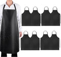 Gotega Waterproof Rubber Vinyl Apron Adjustable Dishwasher Apron - Apron for Women Men Heavy Duty Work Apron