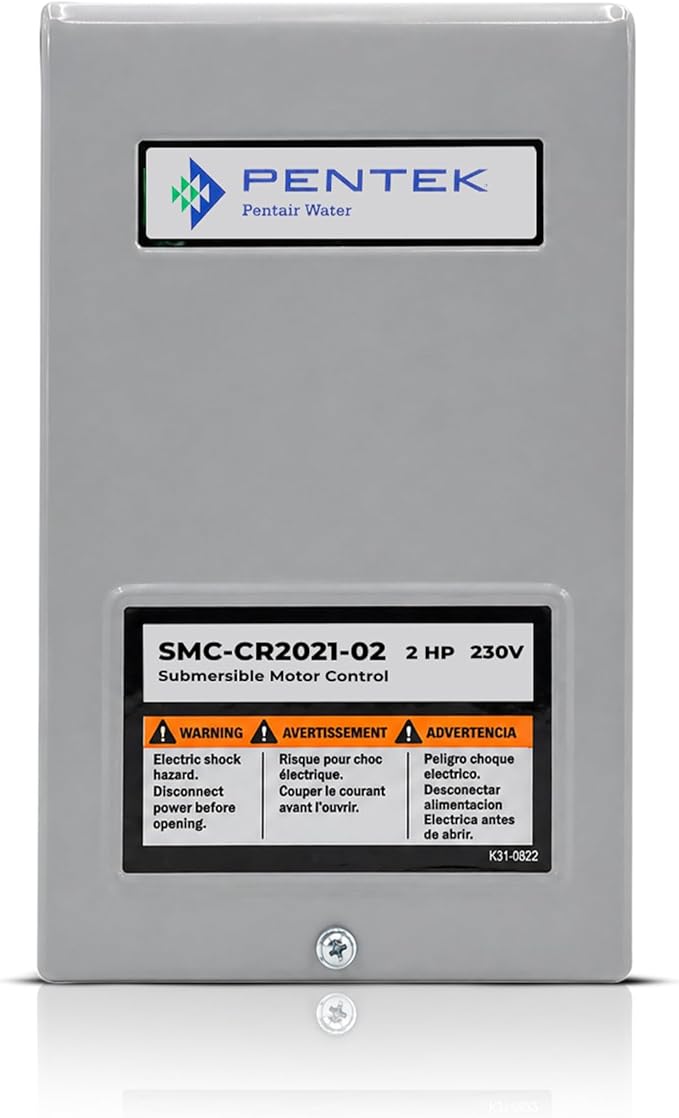 Pentair Pentek SMC-CR2021-02 Control Box for Submersible Pump, 1PH, 2HP, 230V (2 Year Warranty)