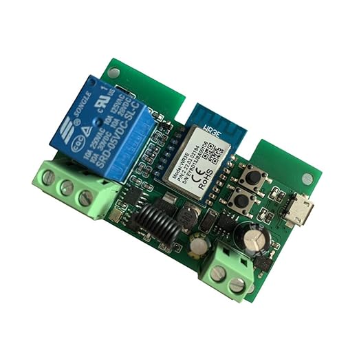WiFi Wireless Smart Switch Relay Module for Smart Home 5V 5V/12V，Ba Applied to Access Control, Turn on PC, Garage Door (1CH Smart Life app)