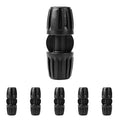 Bonviee 6 Pack 5/16 Inch Drip Irrigation Coupling Connectors, Barbed Lock Tubing Couplers for 5/16” Drip Line, Garden Hose Fittings for Irrigation Systems, Leak-Proof