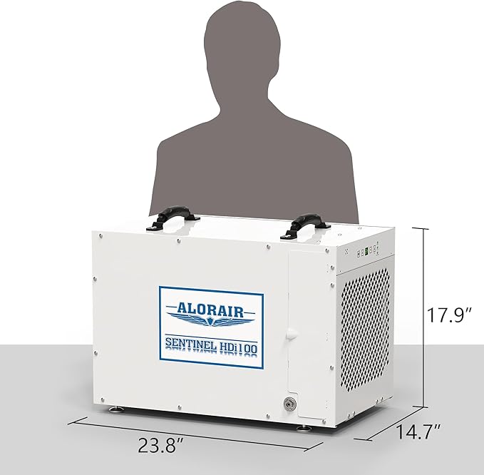 ALORAIR Sentinel HDi100 Commercial Dehumidifier with Pump, 220 Pints Whole Homes Dehumidifier for Crawl Spaces, Basements, up to 2,900 sq. ft. cETL