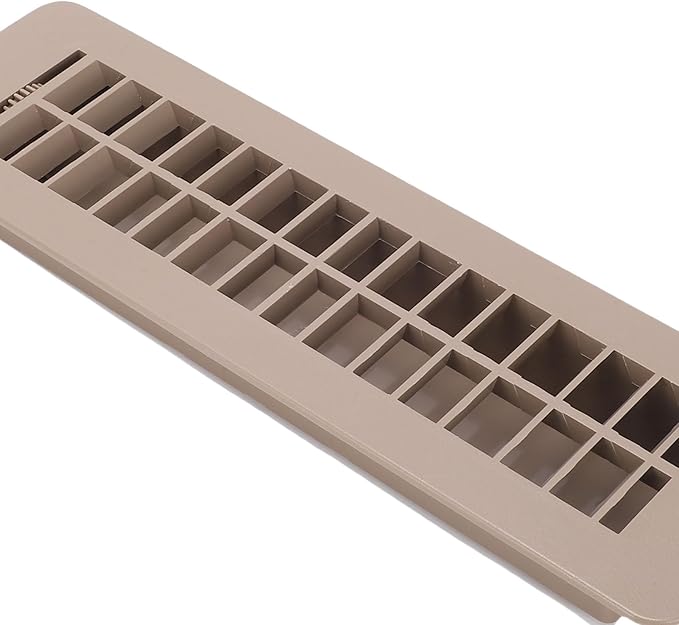 Acouto RV Plastic Floor Vent Cover Easy Adjust Air Supply Lever High Strength Floor Register Grill for Motorhome Ventilation