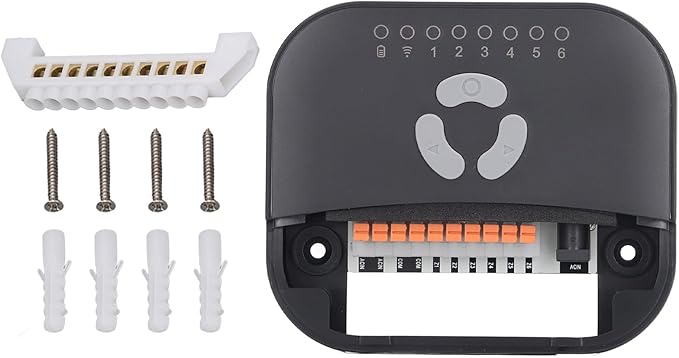 Qiilu Smart Irrigation Controller - Smart Sprinkler Controller 6 Valve APP Remote Control Weather Forecast 2.4G WiFi Irrigation 24V - Weather Aware