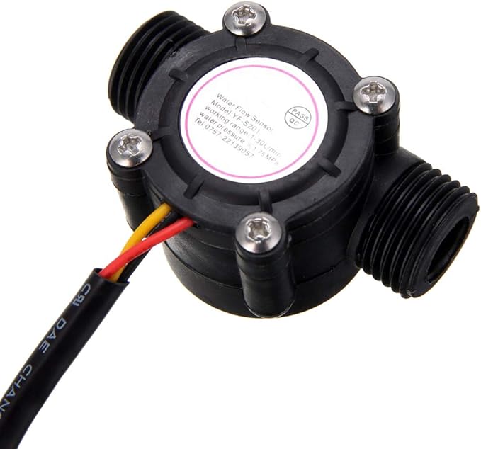 HiLetgo G1/2" Water Flow Hall Sensor Switch 1-30L/min 1.75MPa Flow Meter Flowmeter Counter Water Flow Sensor