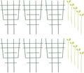 Plant Climbing Support Trellis with 6 Plastic Frames and 10 Leaf Ties Garden Stake for Climbing Vine Plants Indoor and Outdoor
