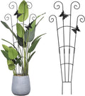 30 in Tall Plant Trellis Indoor,Metal Garden Trellis for Climbing Plants, 2P