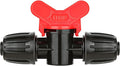10pcs Drip Irrigation Tubing Fittings, In-Line Barbed Switch Valve For 1/2 Inch Drip Tubing(1/2" ID x 0.65" OD), Shut-Off/On Water Flow