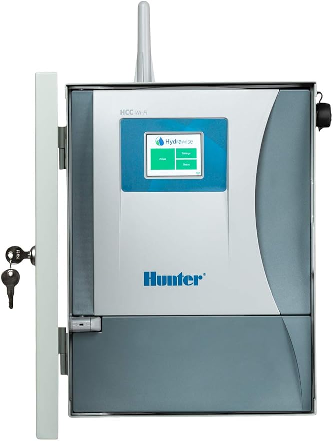 SPW Hunter Hydrawise HCC-800-M Metal Wi-Fi Timer Web iPhone Android App Irrigation Controller