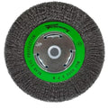 Forney 72751 Wire Bench Wheel Brush, Narrow Face Fine Crimped with 1/2-Inch and 5/8-Inch Arbor, 6-Inch-by-.008-Inch